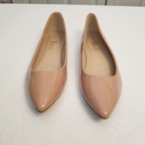 Sheln Faux Patent Leather Ballet Flats Size 8.5 - Picture 1 of 5